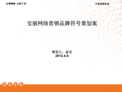 寶麗網(wǎng)絡(luò)營(yíng)銷品牌符號(hào)策劃案